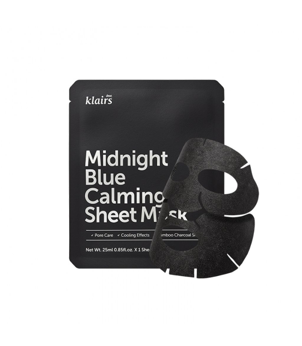 Klairs, Midnight Blue Calming Sheet Mask, 5pcs_1.jpg