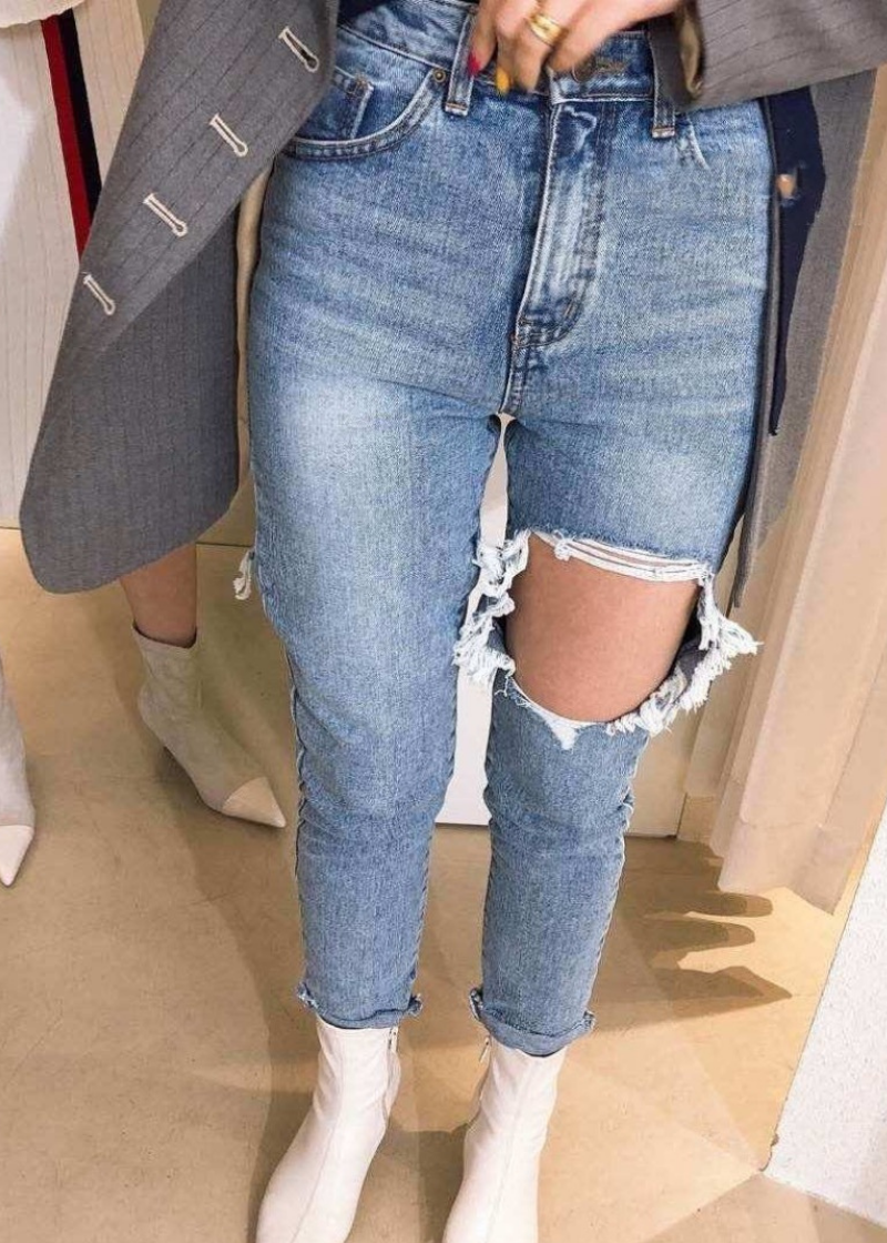 rainbow ripped jeans