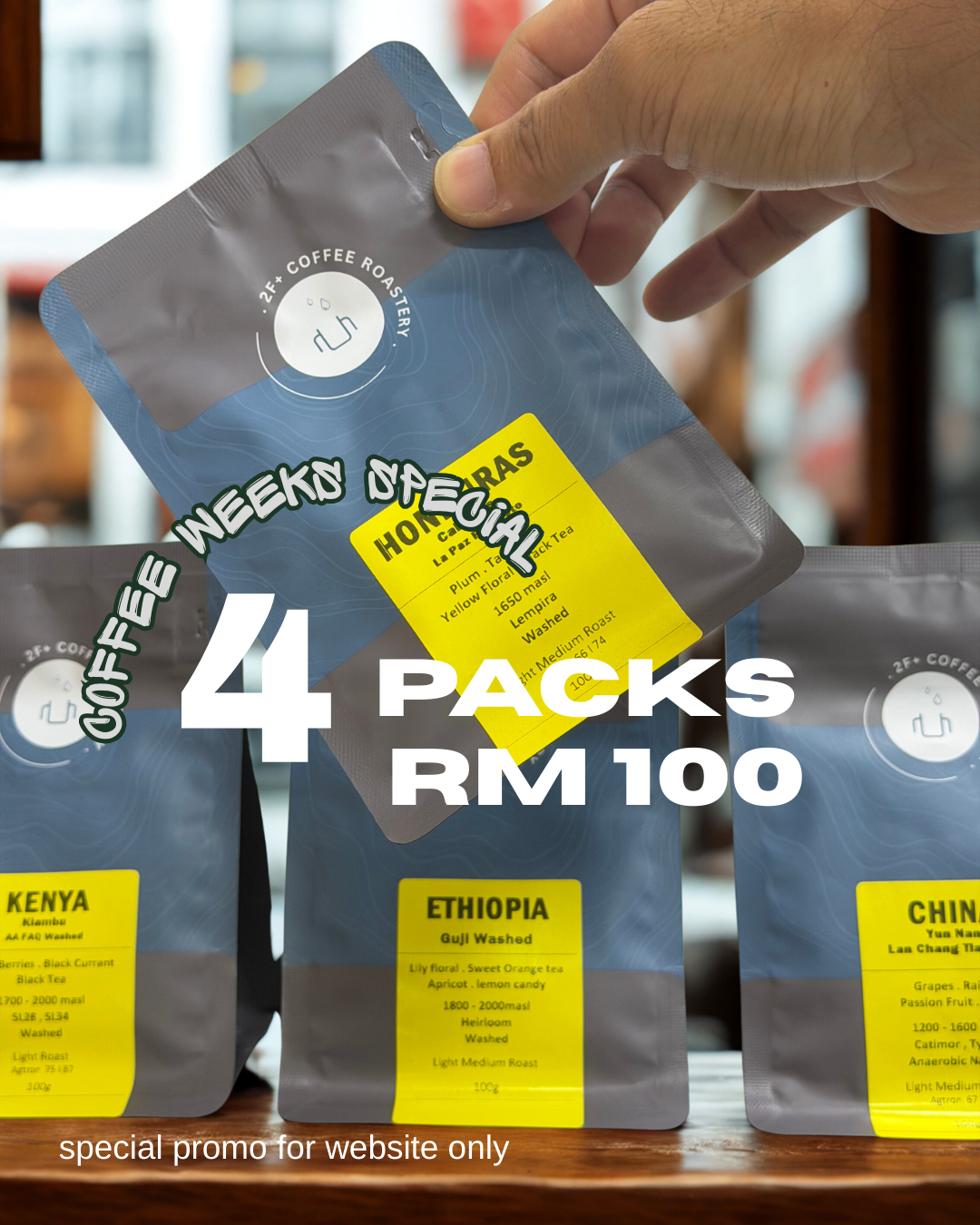 4 packs rm100