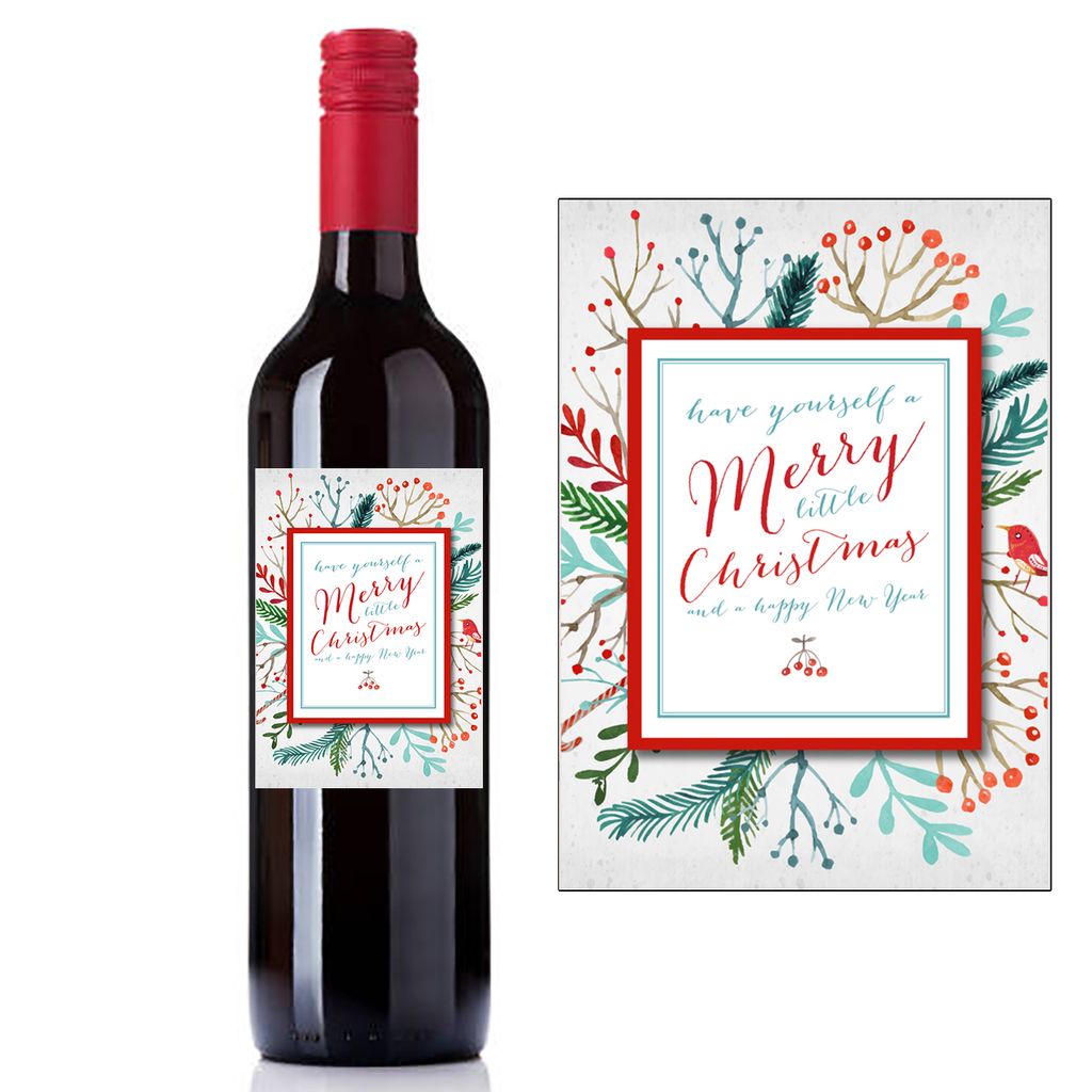 BirdWatercolorChristmasWineLabel_xlarge.jpg