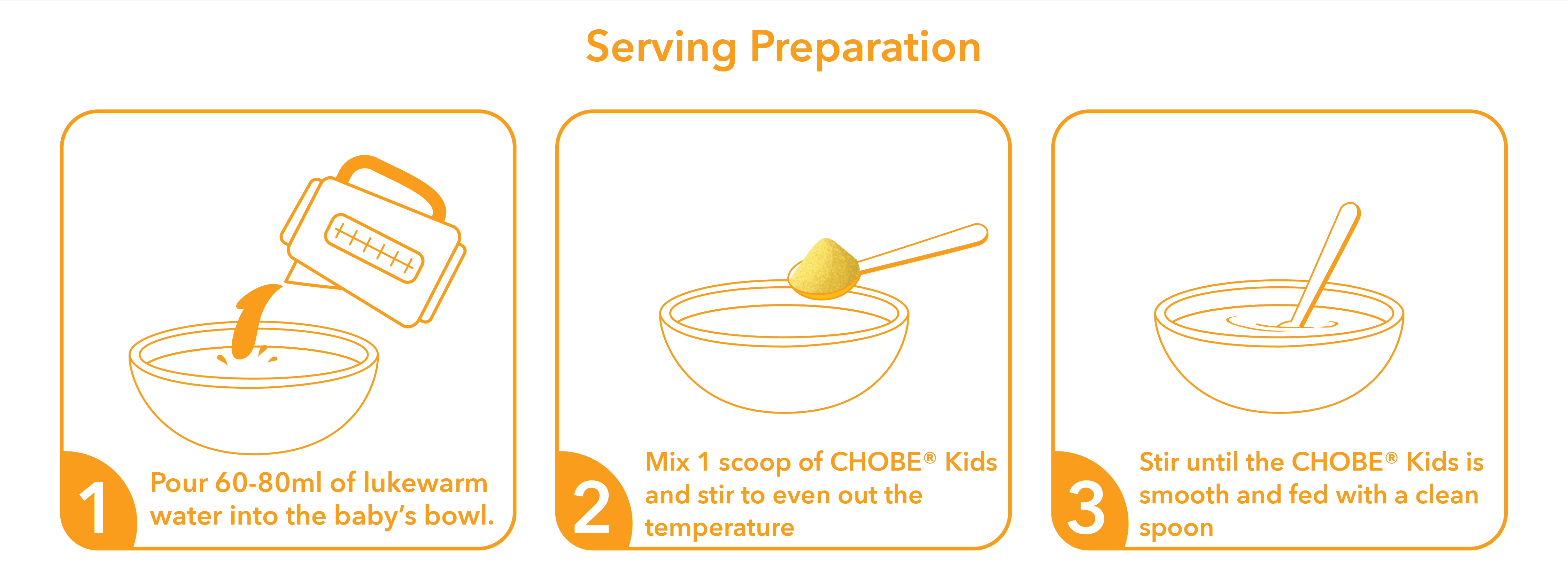 How to prepare CHOBE® KIDS (MANGO)