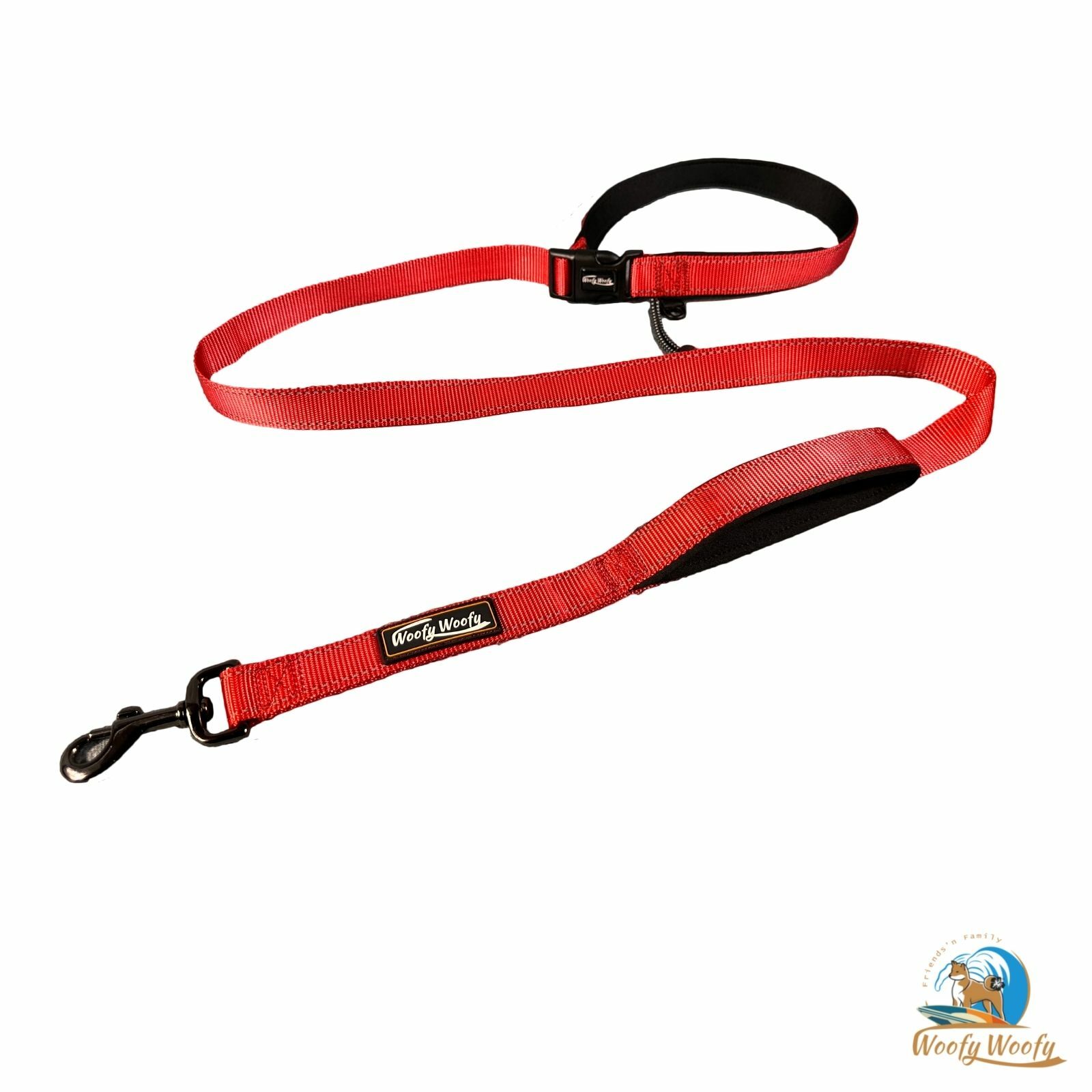 多功能牽繩-150cm-燦爛紅-升級版