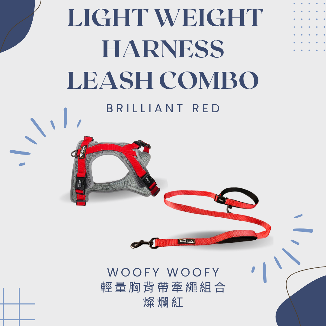 戶外胸背前繩組-紅