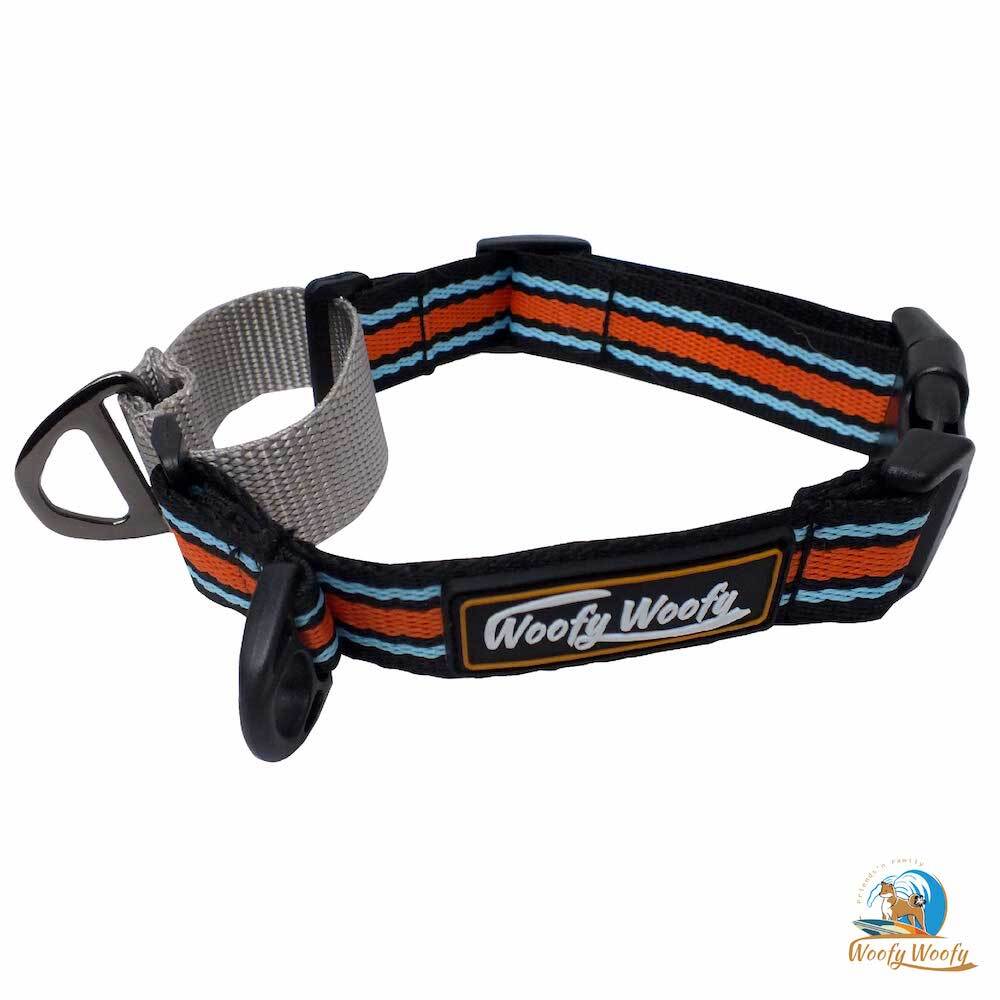 8字訓練項圈-插扣款-黑橙藍-iopen