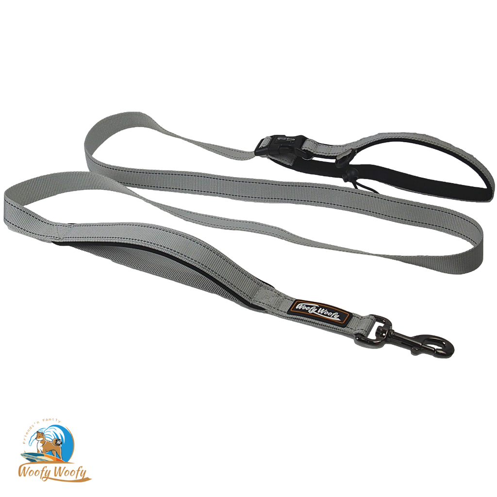 多功能牽繩-加長版-ML-極致灰