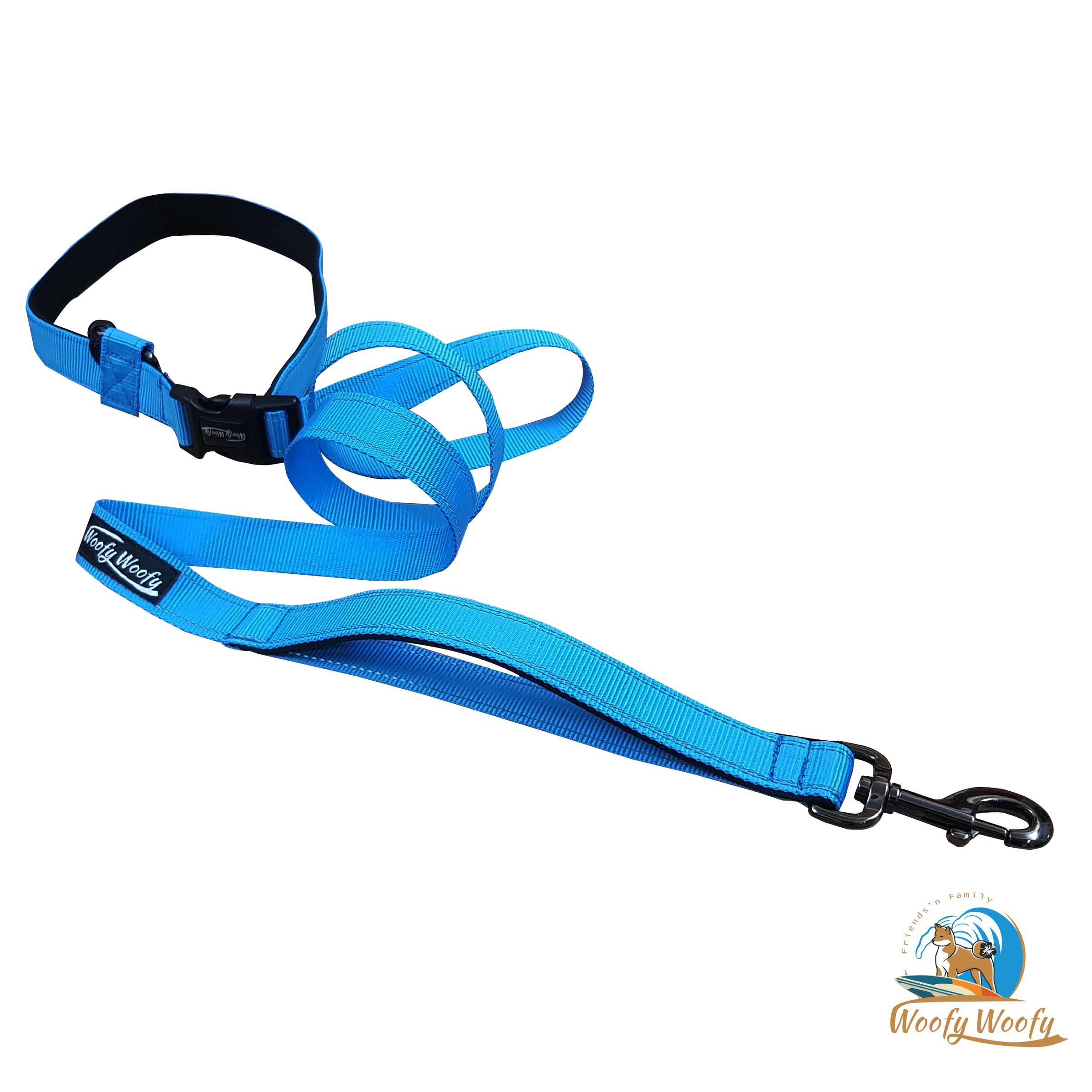 Hand Free Leash-5ft-Sky Blue