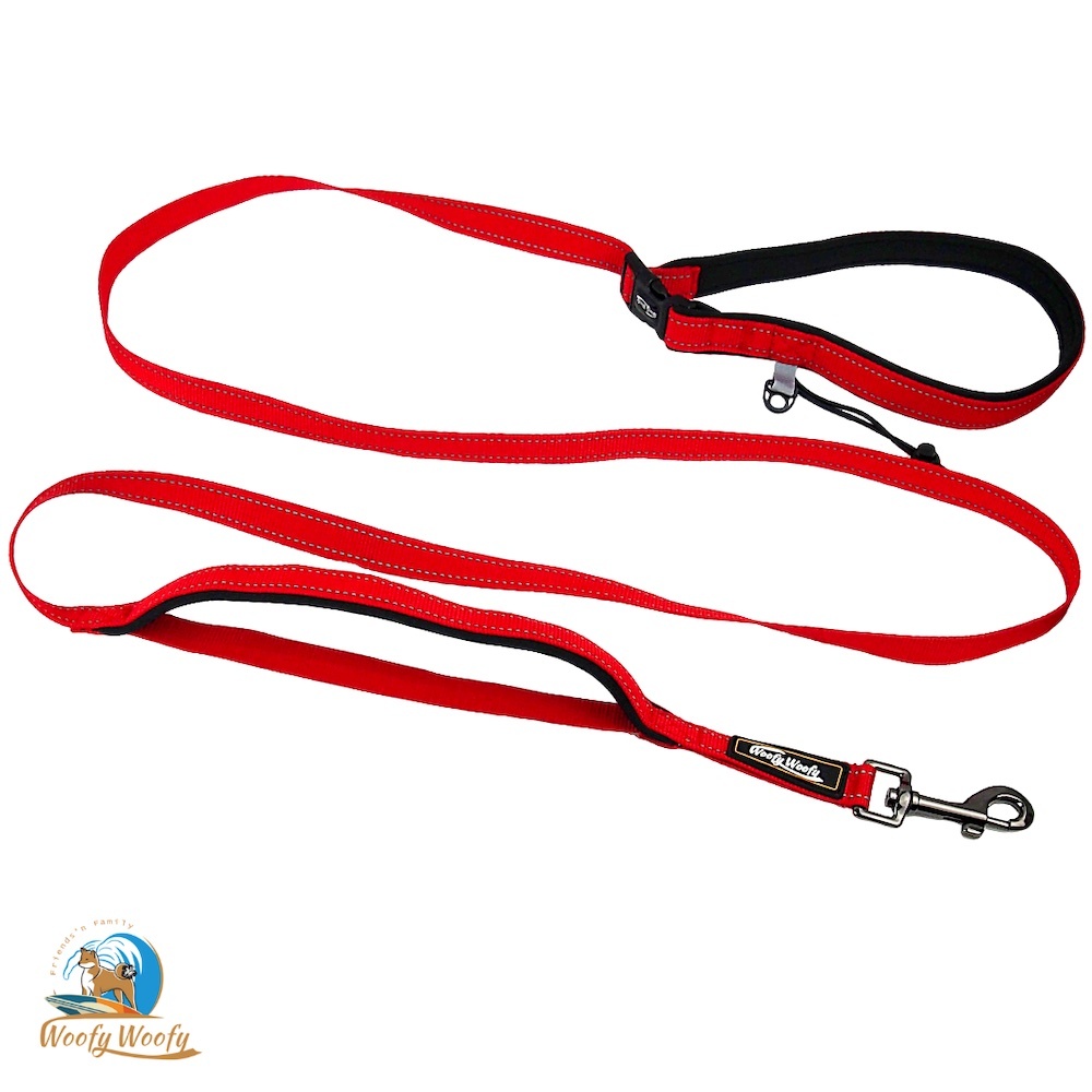 多功能牽繩-燦爛紅-SM