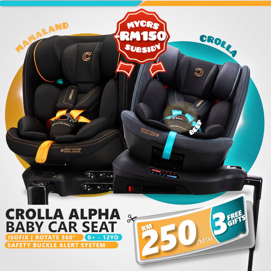 carseat subsidi MYCRS 2023 Mamaland Baby Crolla Alpha