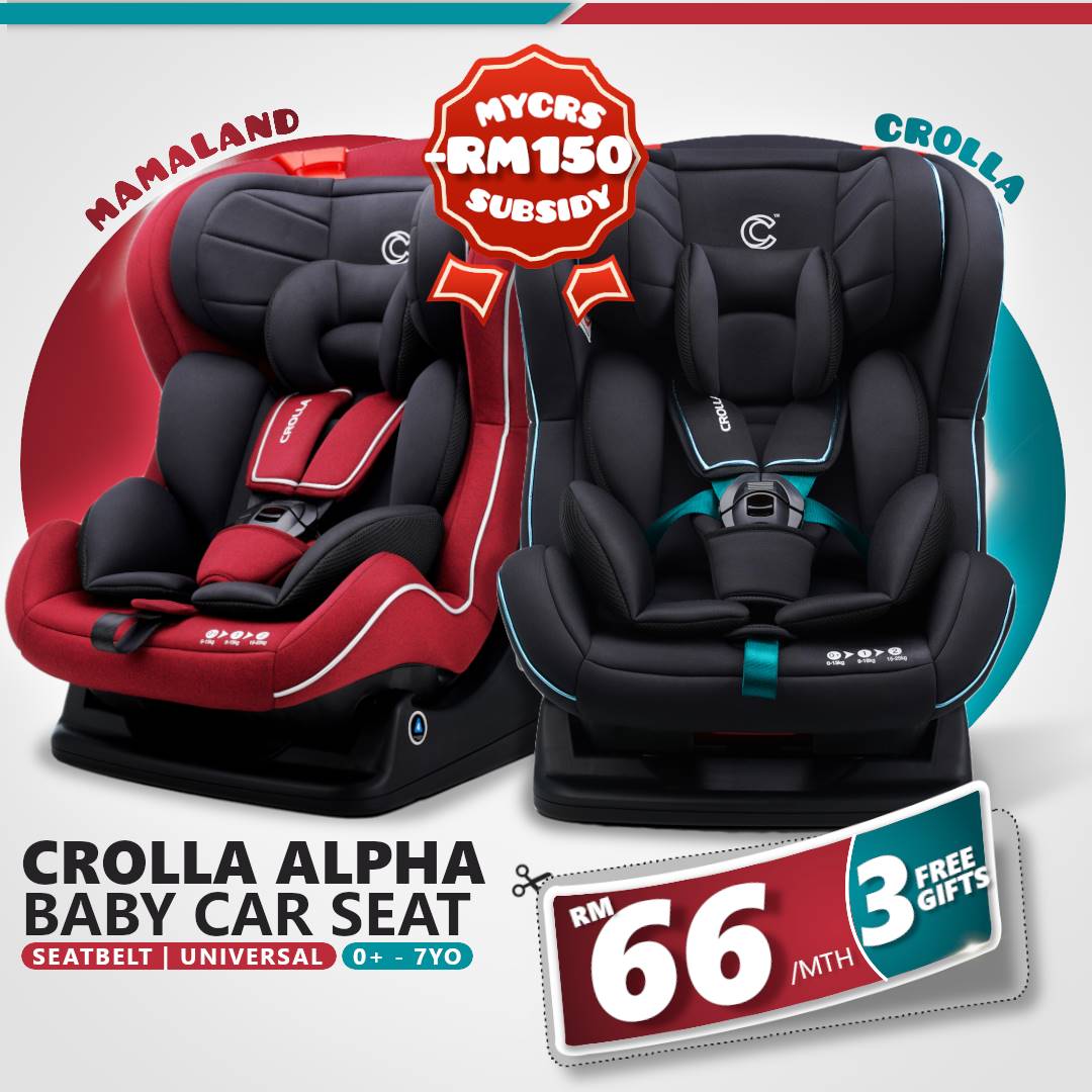 carseat subsidi MYCRS 2023 Mamaland Crolla Aplha