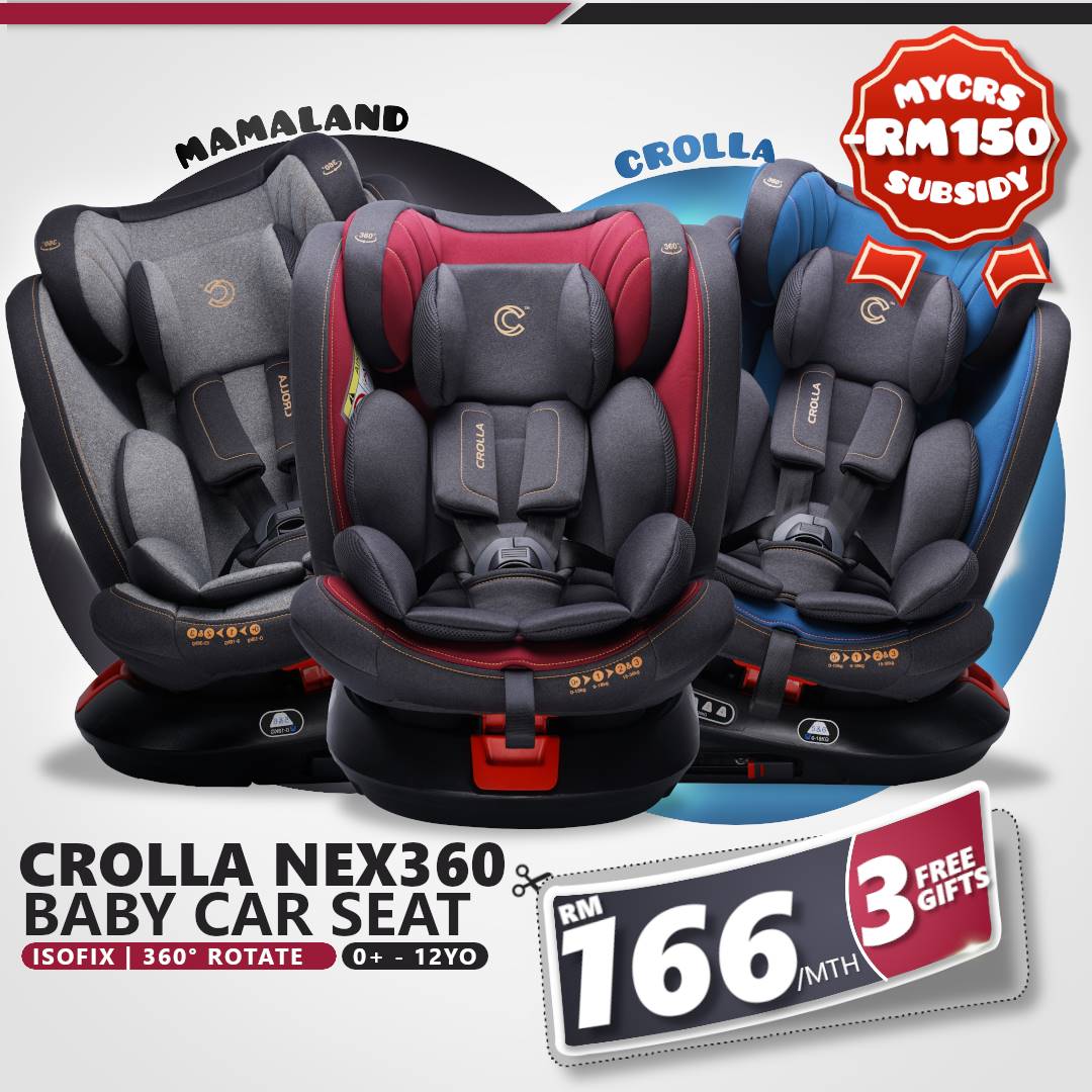 carseat subsidi MYCRS 2023 Mamaland Crolla Nex360