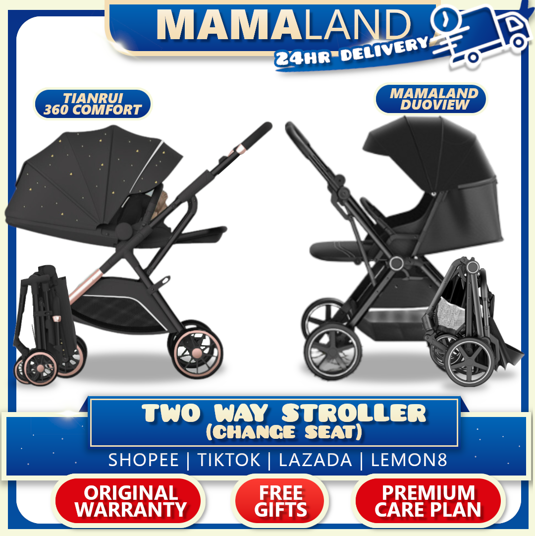 stroller - two way facing, change seat