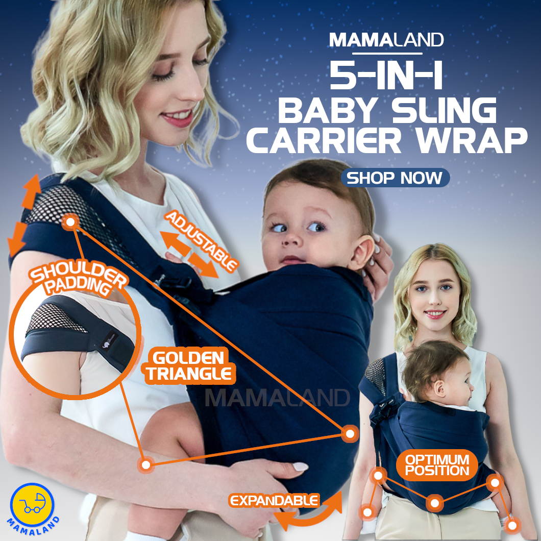 Mamaland 5-in-1 Baby Sling Wrap Carrier.png