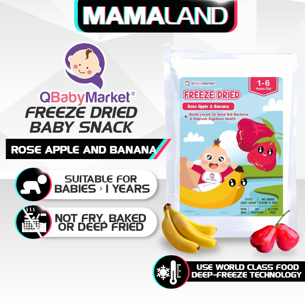 baby snack - rose apple and banana
