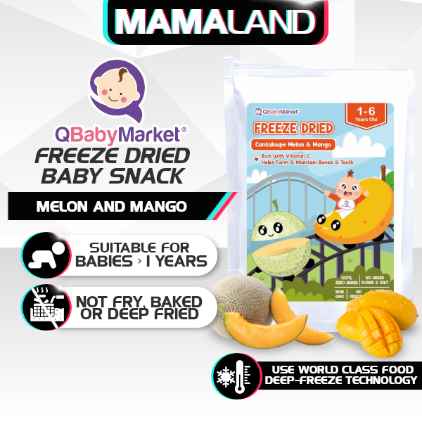 baby snack - melon and mango