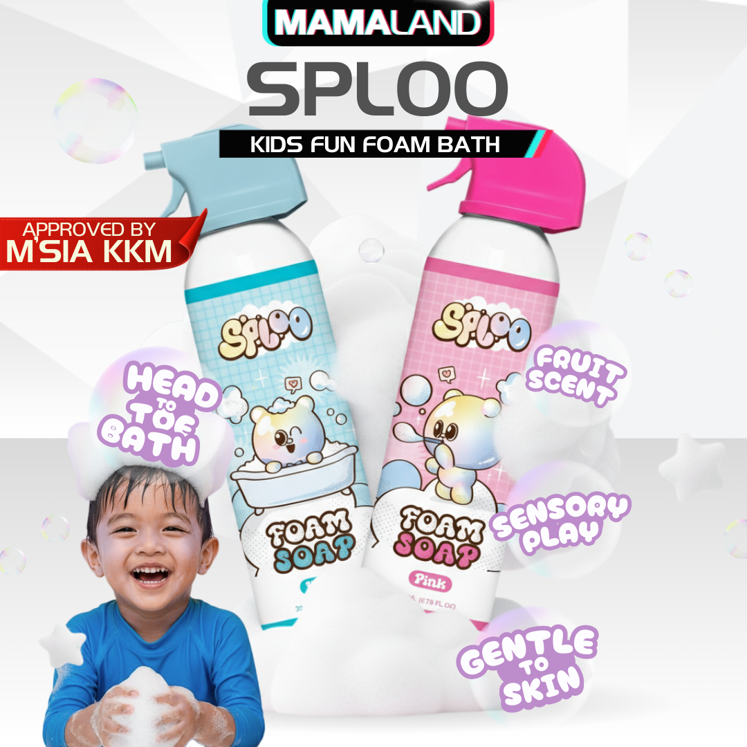 Sploo Kids Foam Bath Foam Soap - Canva Template