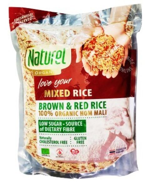 Naturel Organic Rice - Mixed Brown and Red 2kg (front).jpg