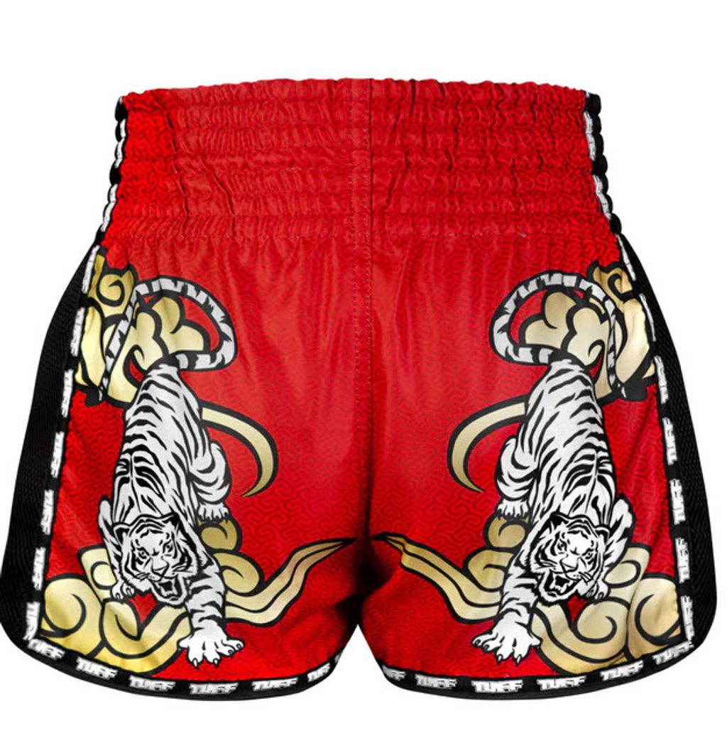 Retro Style Red Twin Tiger With Gold Text (BACK)