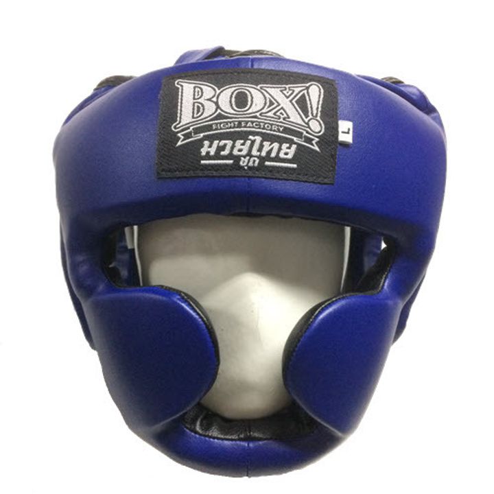 BOX!_Muay-Thai-serie_Headguard_PU-BLUE