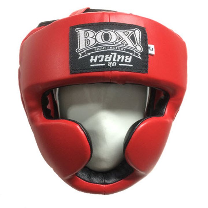 BOX!_Muay-Thai-serie_Headguard_PU-RED