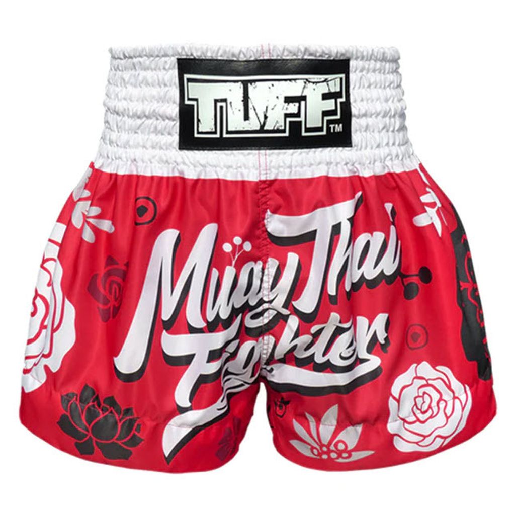 Muay Thai Fighter with Flower Pattern