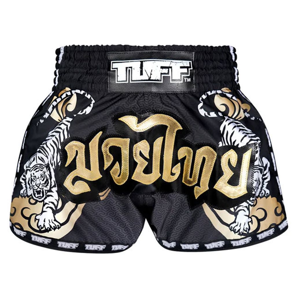 Retro Style Double Tiger With Gold Text