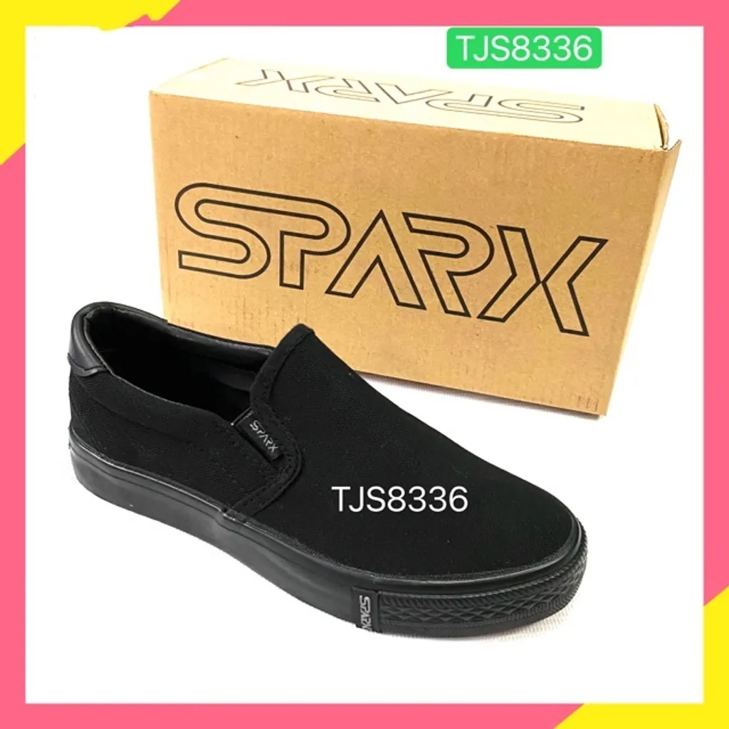Brand Bata Sparx Kasut Sekolah Hitam Sarung Primary School Black Shoe 489 6016 Ok One Enterprise