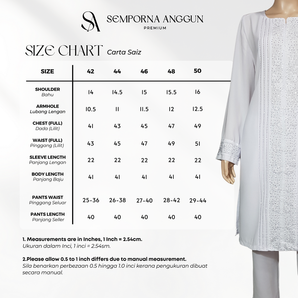 9007 - Size Chart 1