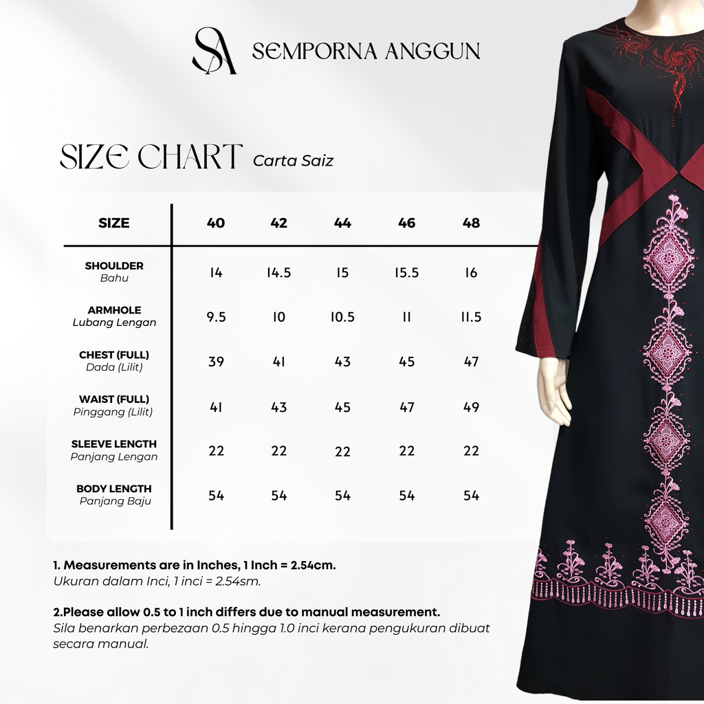 12630 - Size Chart 1