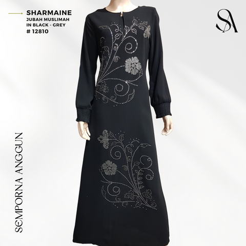12810 - Sharmaine (01 Black - Grey) 1