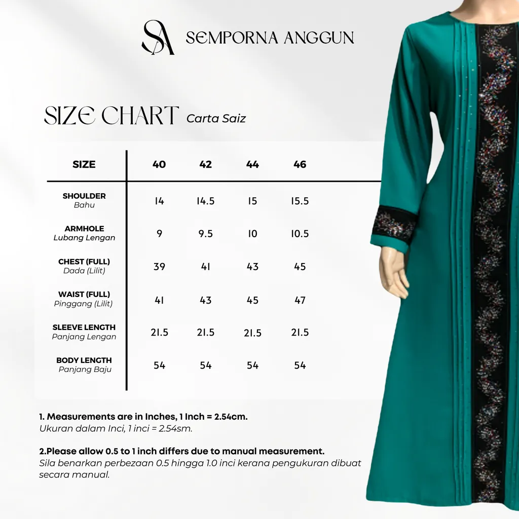 12825 - Size Chart 1