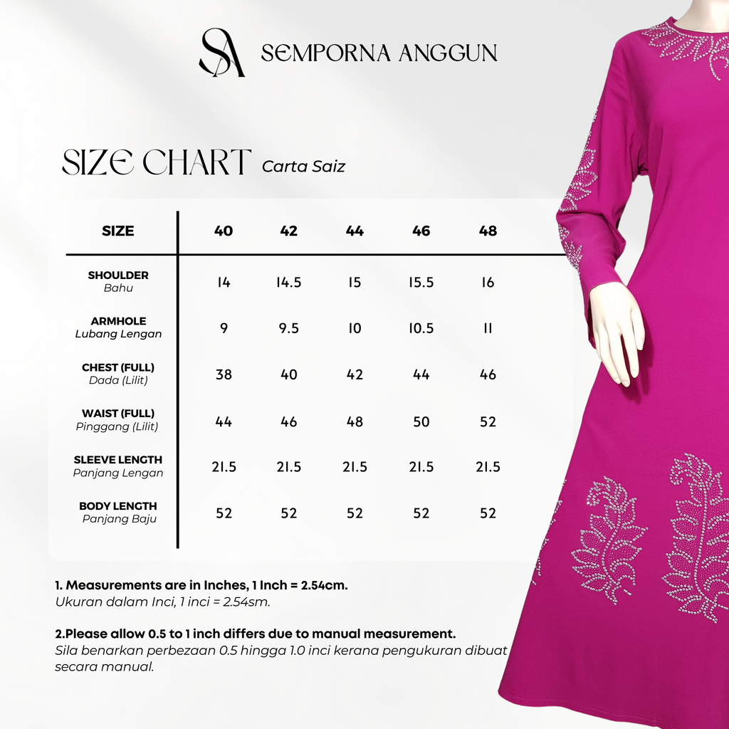 30075 - Size Chart 1