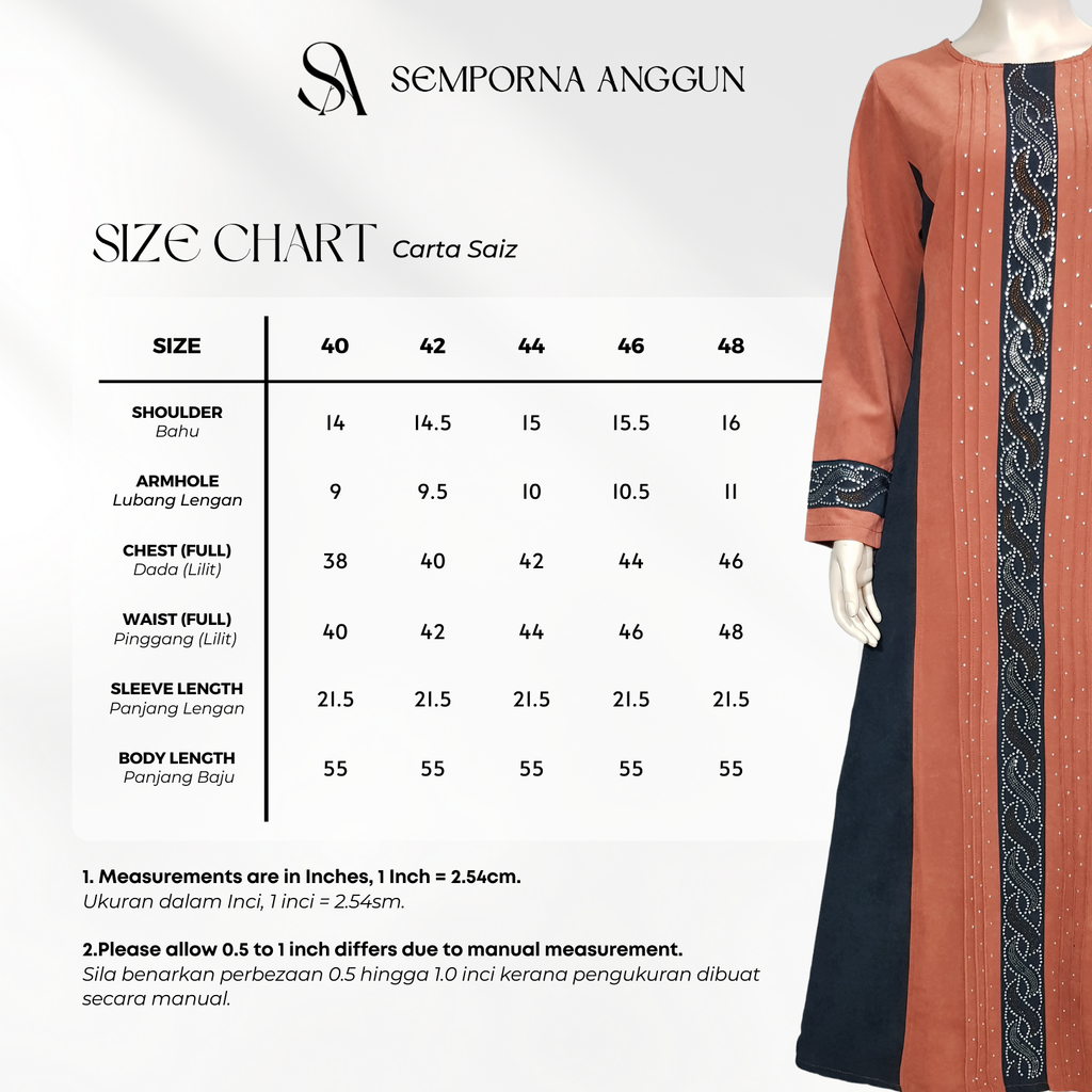 30076 - Size Chart 1
