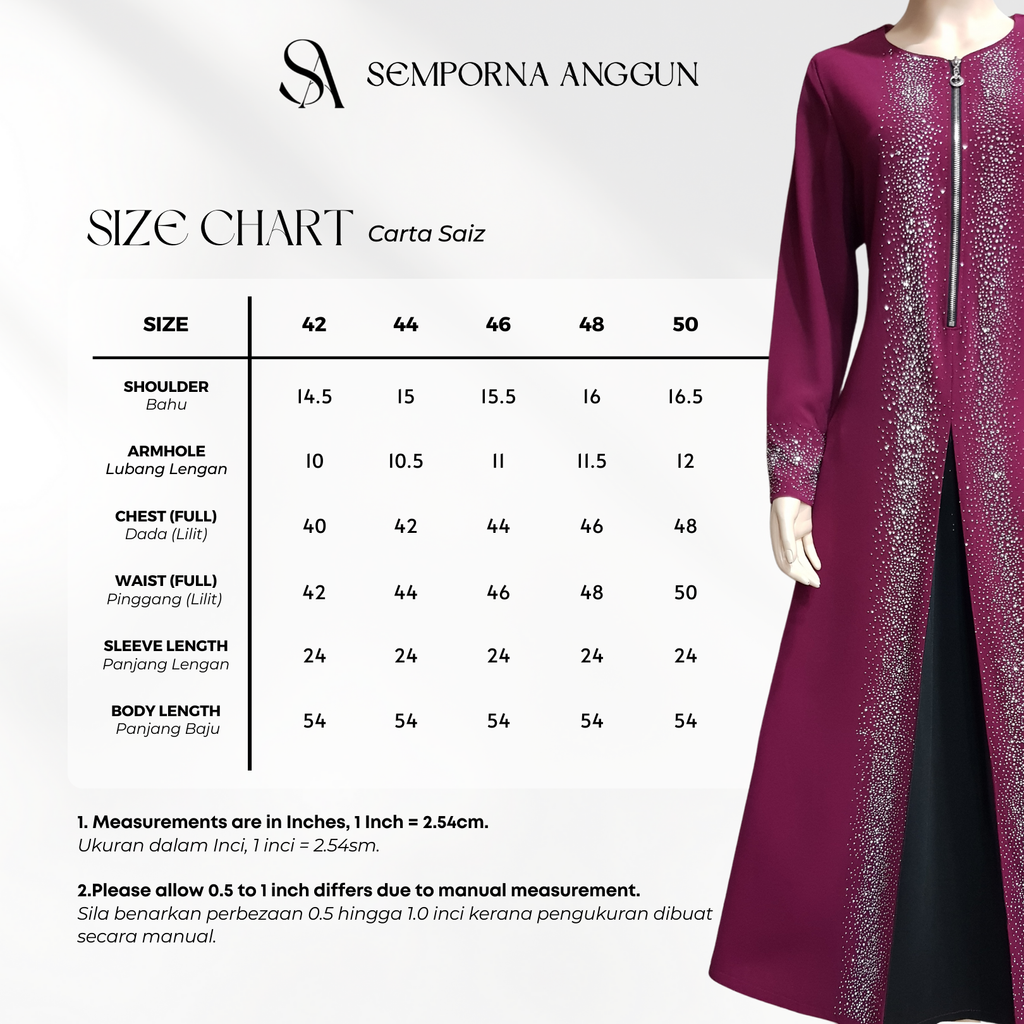 31012 - Size Chart 1