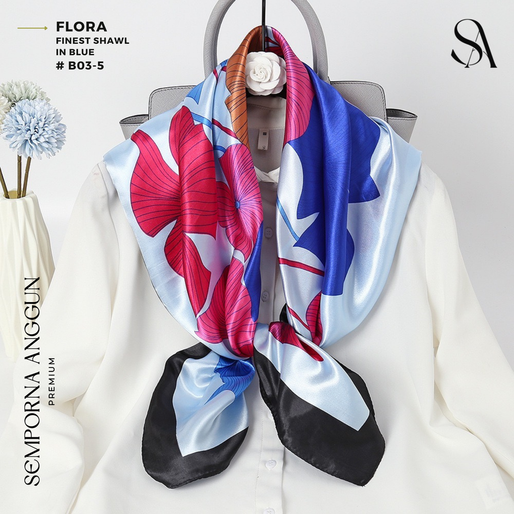 Bawal #B03 - Flora (05 Blue) 4 Sample