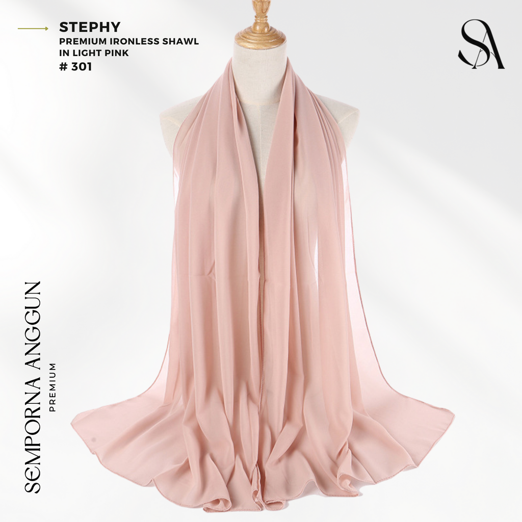 Shawl #301 - Stephy (09 Light Pink) 1