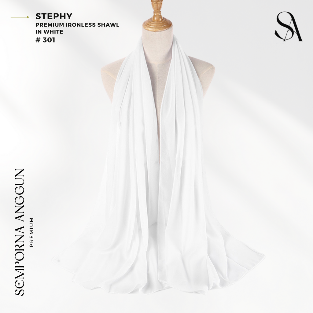 Shawl #301 - Stephy (19 White) 1