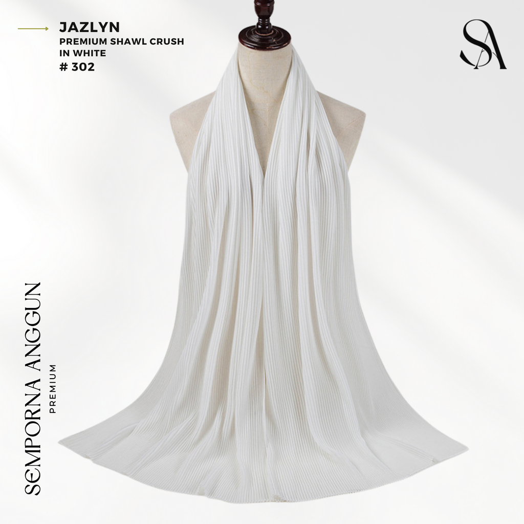 Shawl #302 - Jazlyn (18 White) 1