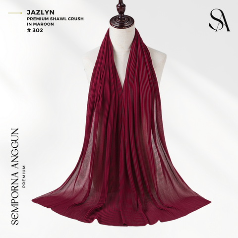 Shawl #302 - Jazlyn (01 Maroon) 1
