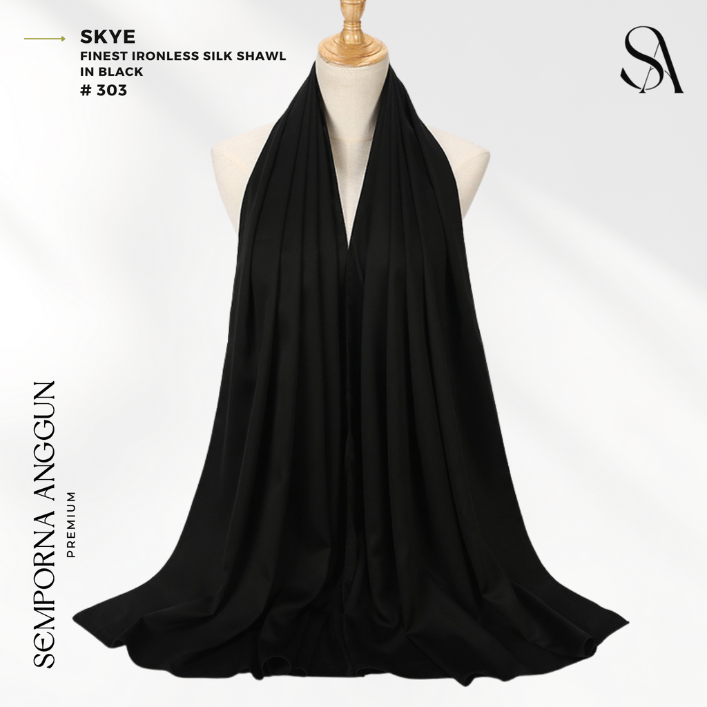 Shawl #303 - Skye (01 Black) 1