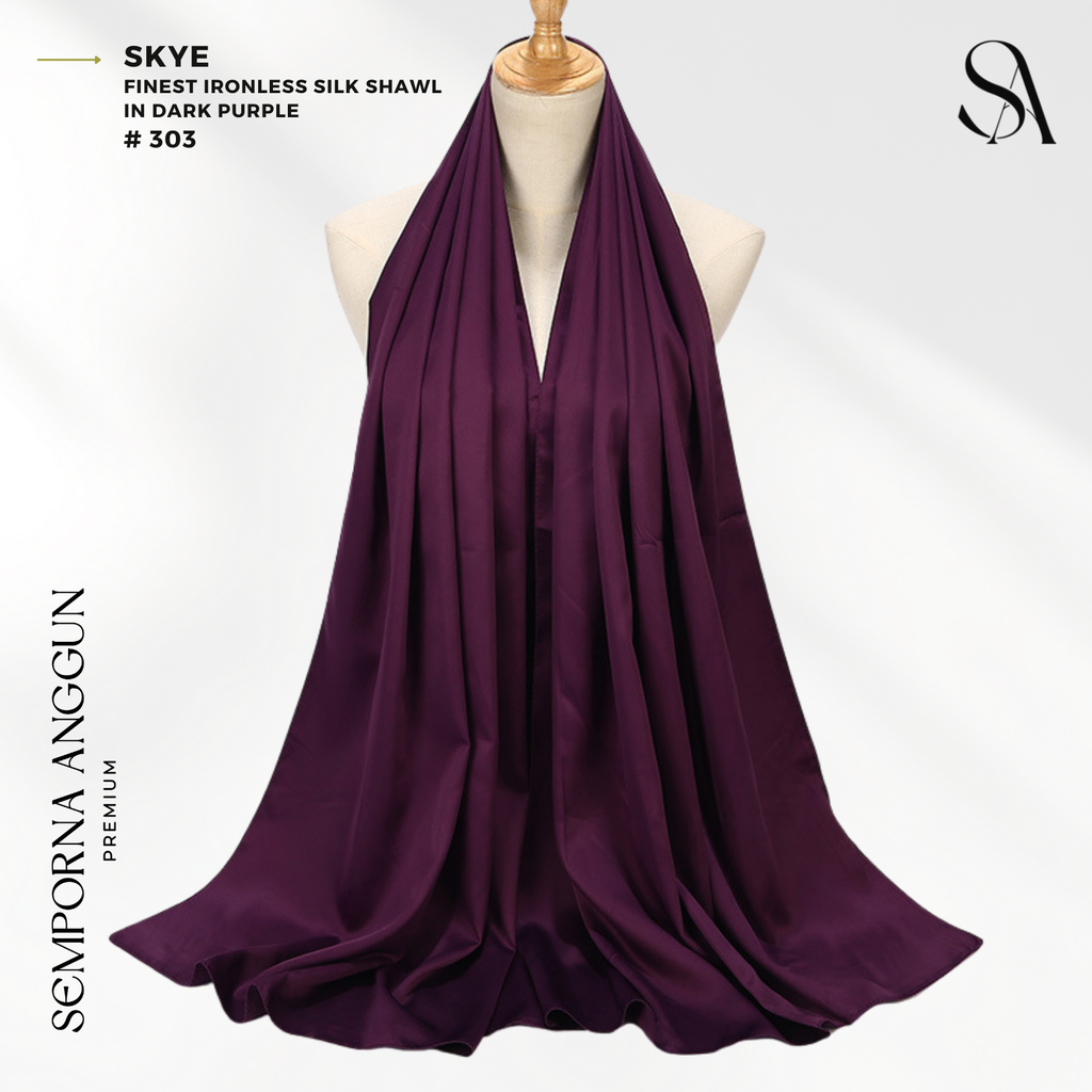 Shawl #303 - Skye (23 Dark Purple) 1