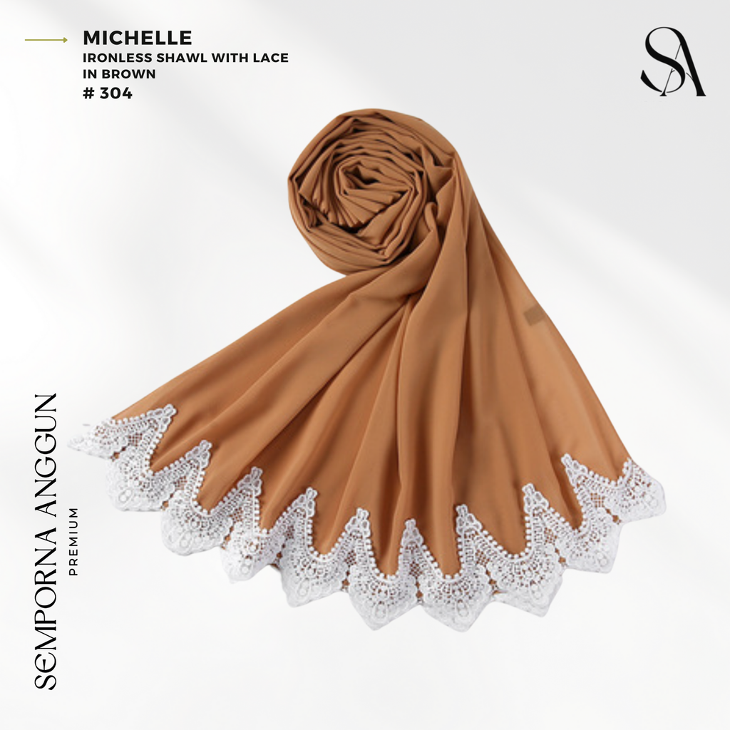 Shawl #304 - Michelle (03 Brown) 1