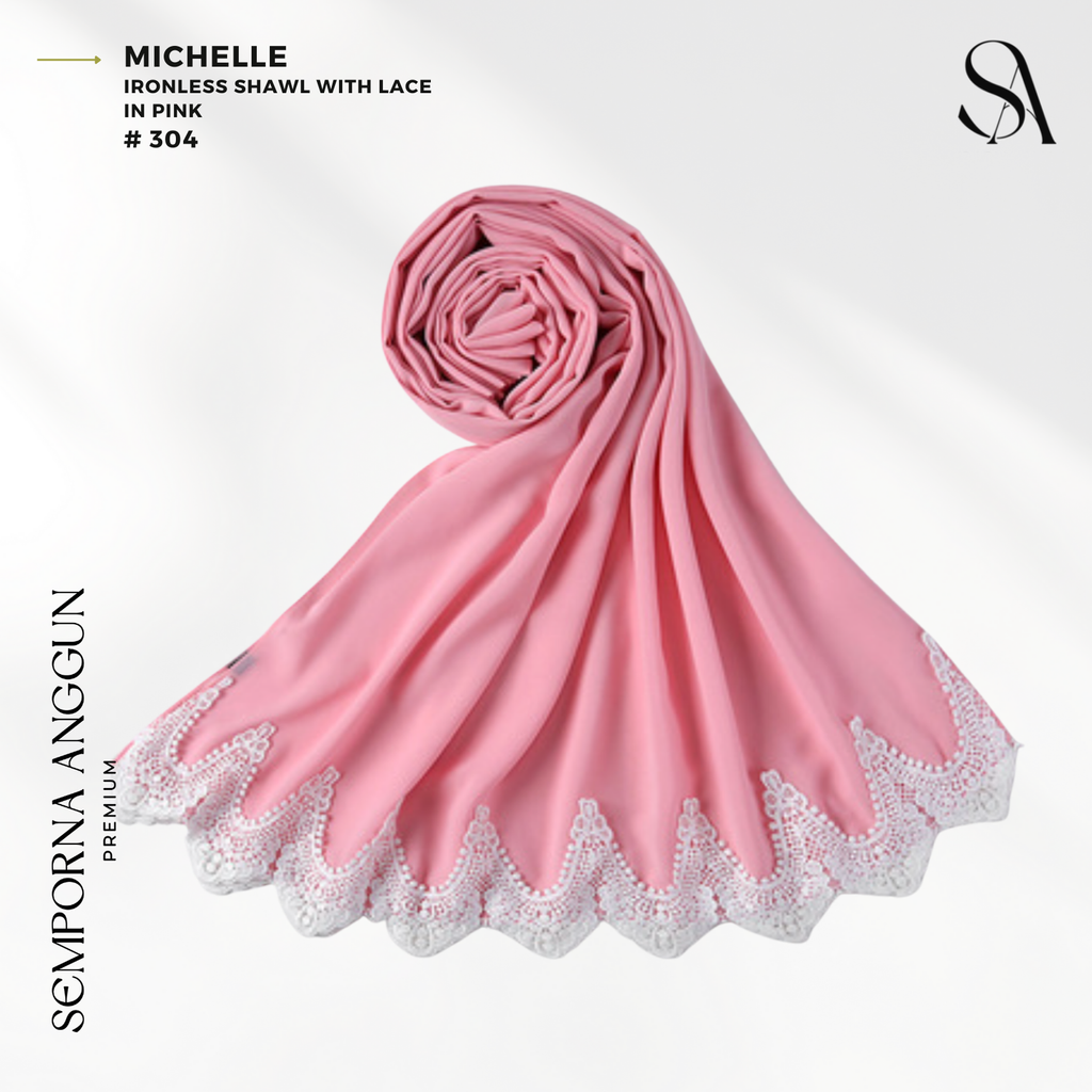 Shawl #304 - Michelle (20 Pink) 1