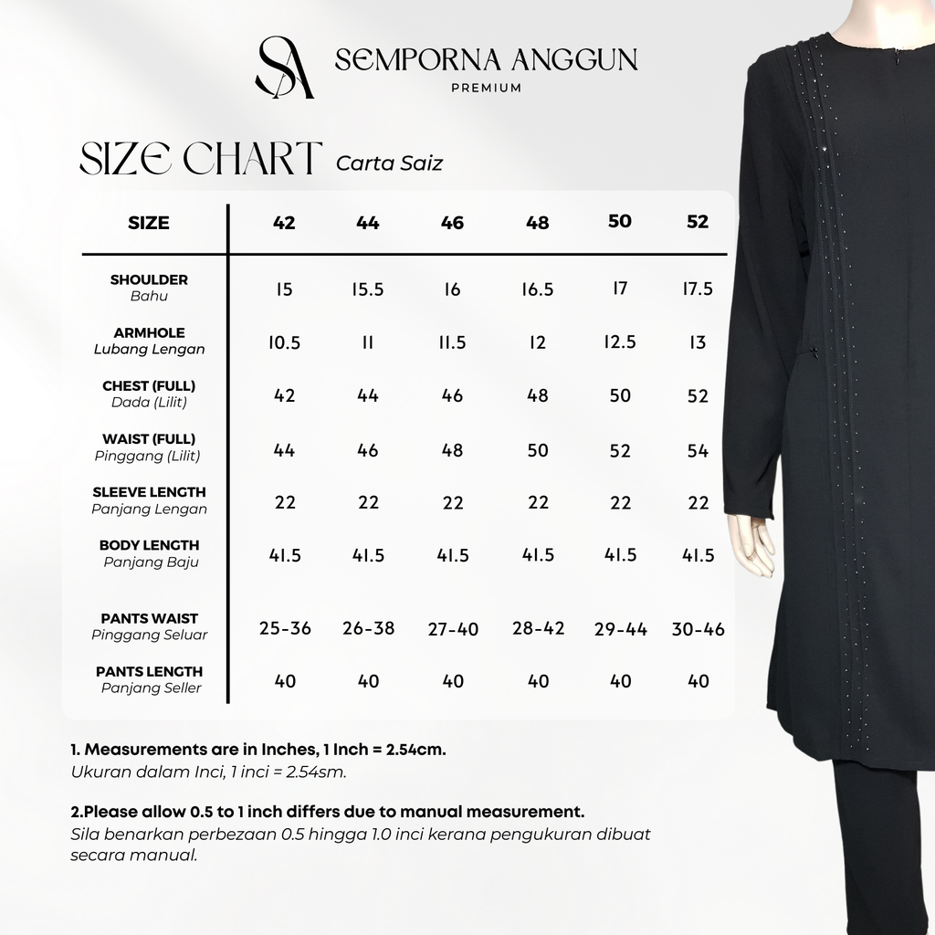 HI 26022h - Size Chart