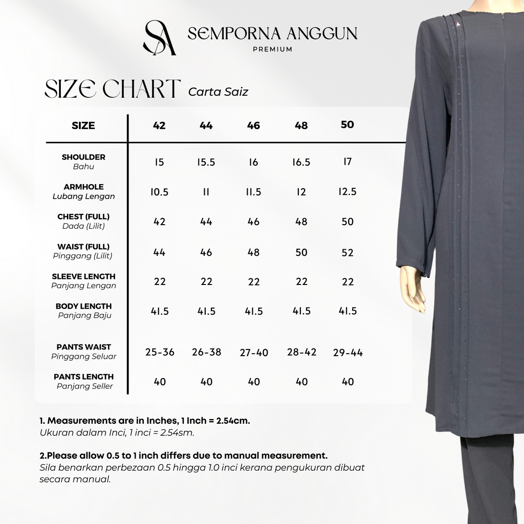 HI 26022colours - Size Chart