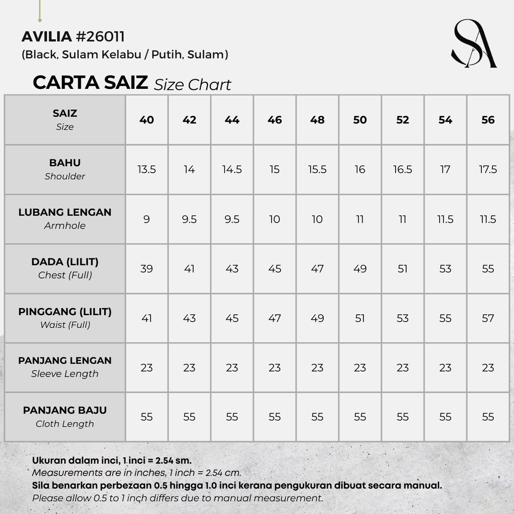 26011 - 00 All - 4 Size