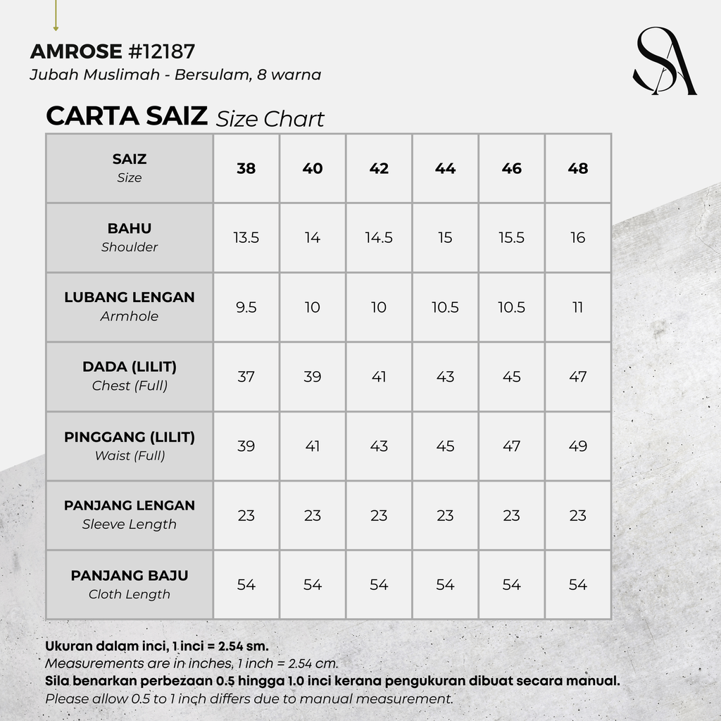 12187 - 00 All - 4 Size