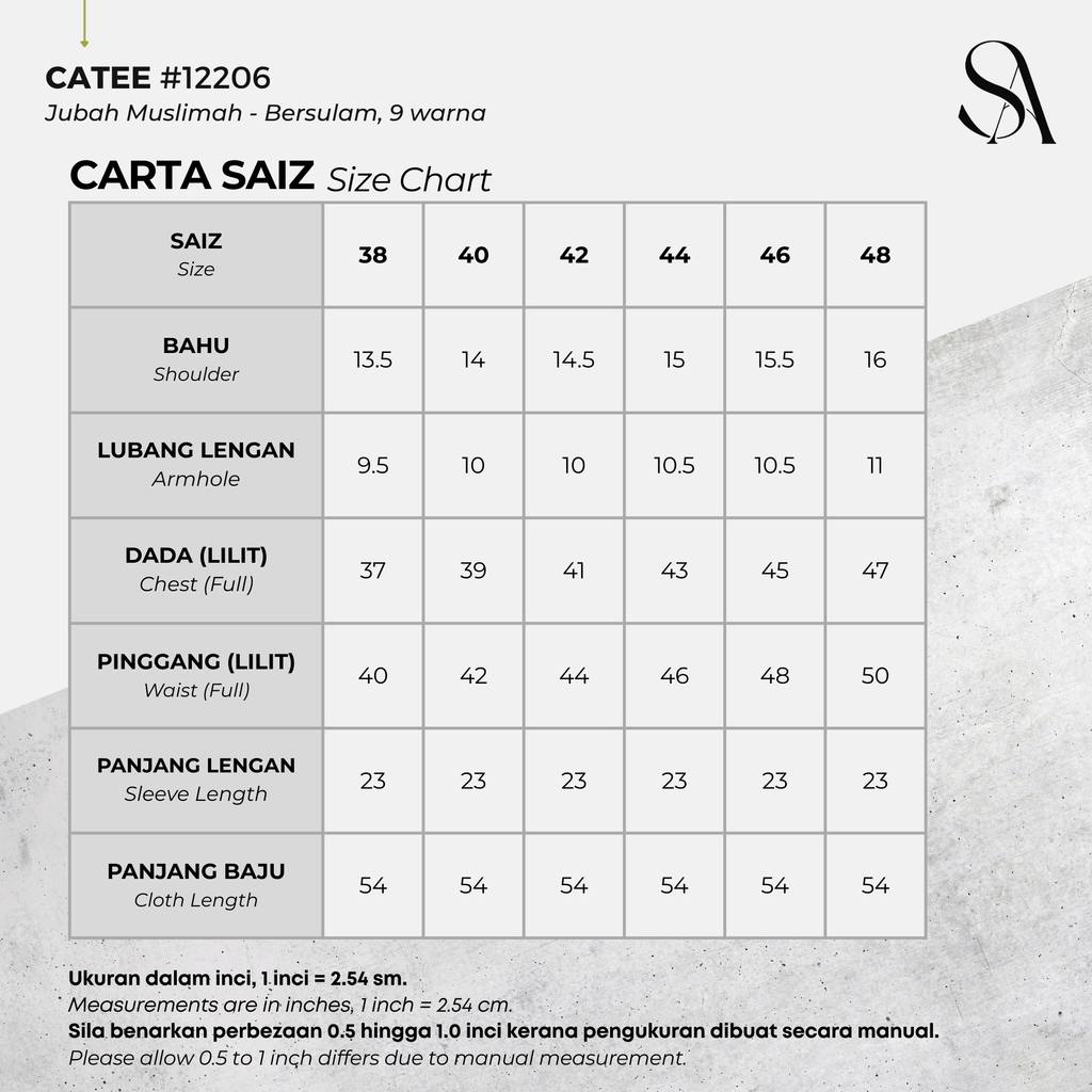 12206 - 00 All - 4 Size