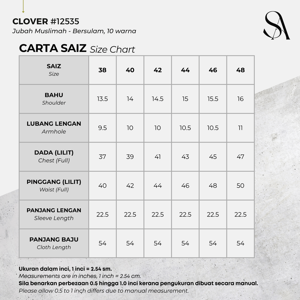 12535 - 00 All - 4 Size