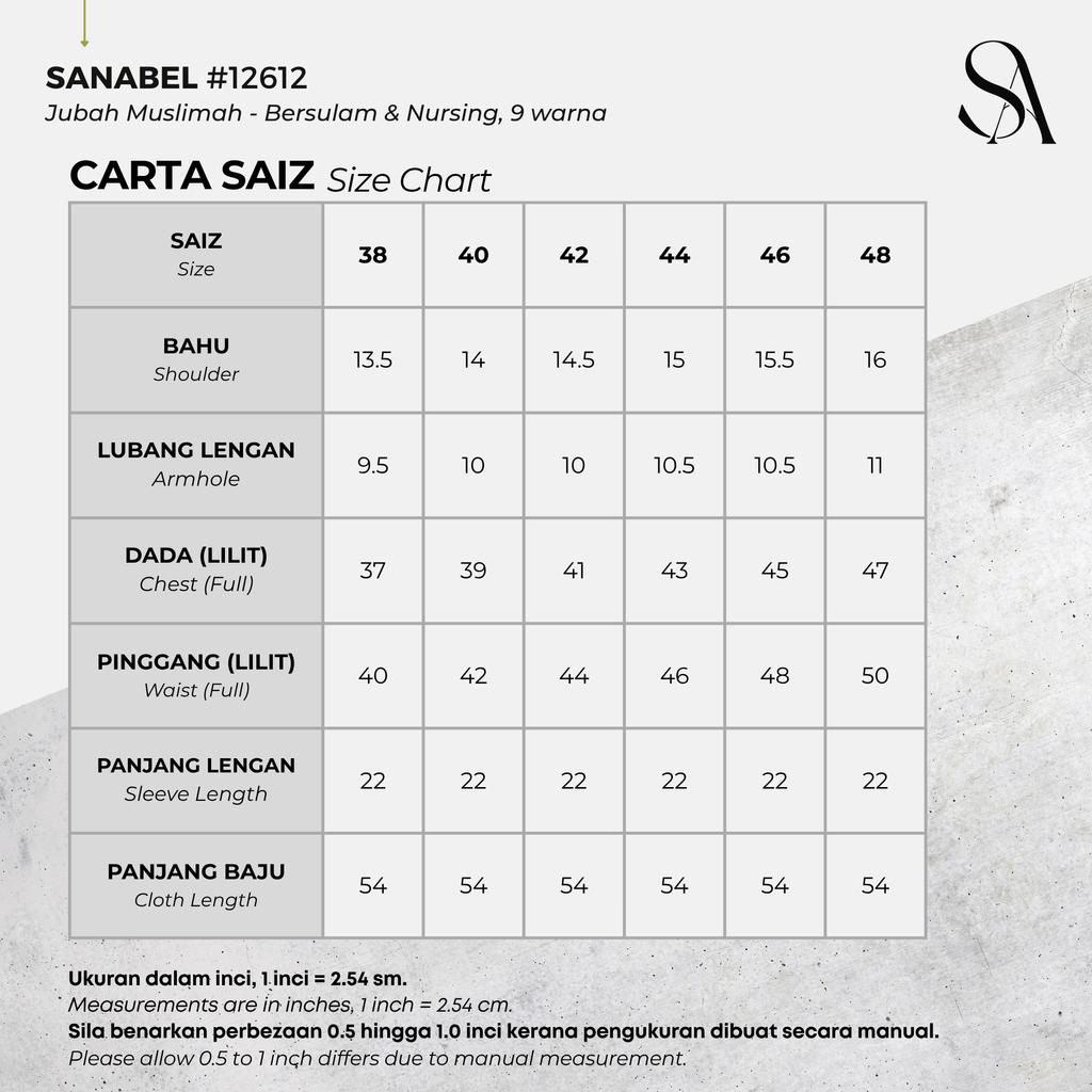 12612 - 00 All - 4 Size