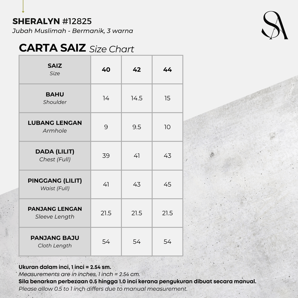 12825 - 00 All - 4 Size